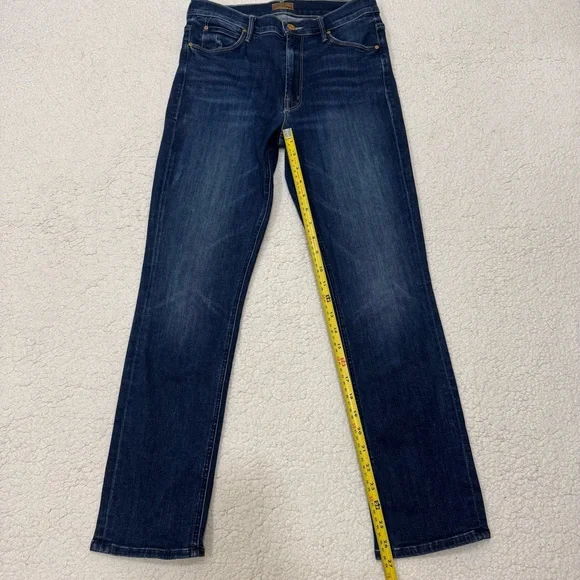 Mother Mid Rise Dazzler Ankle Straight Leg Wash Teaming Up Size 27 $248 - Picture 5 of 11